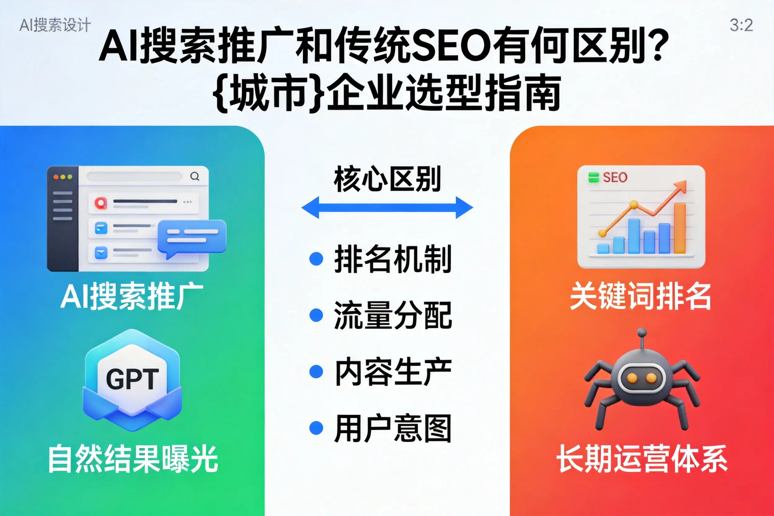 AI搜索推广和传统SEO有何区别?屯昌企业选型指南