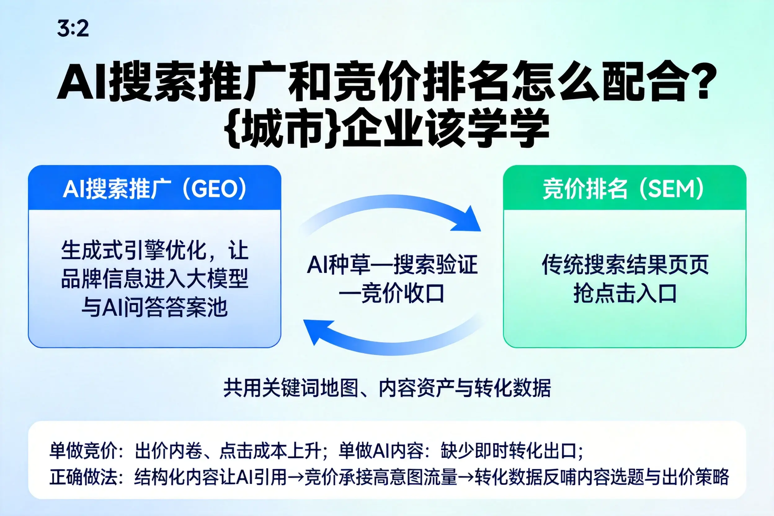AI搜索推广和竞价排名怎么配合?屯昌企业该学学
