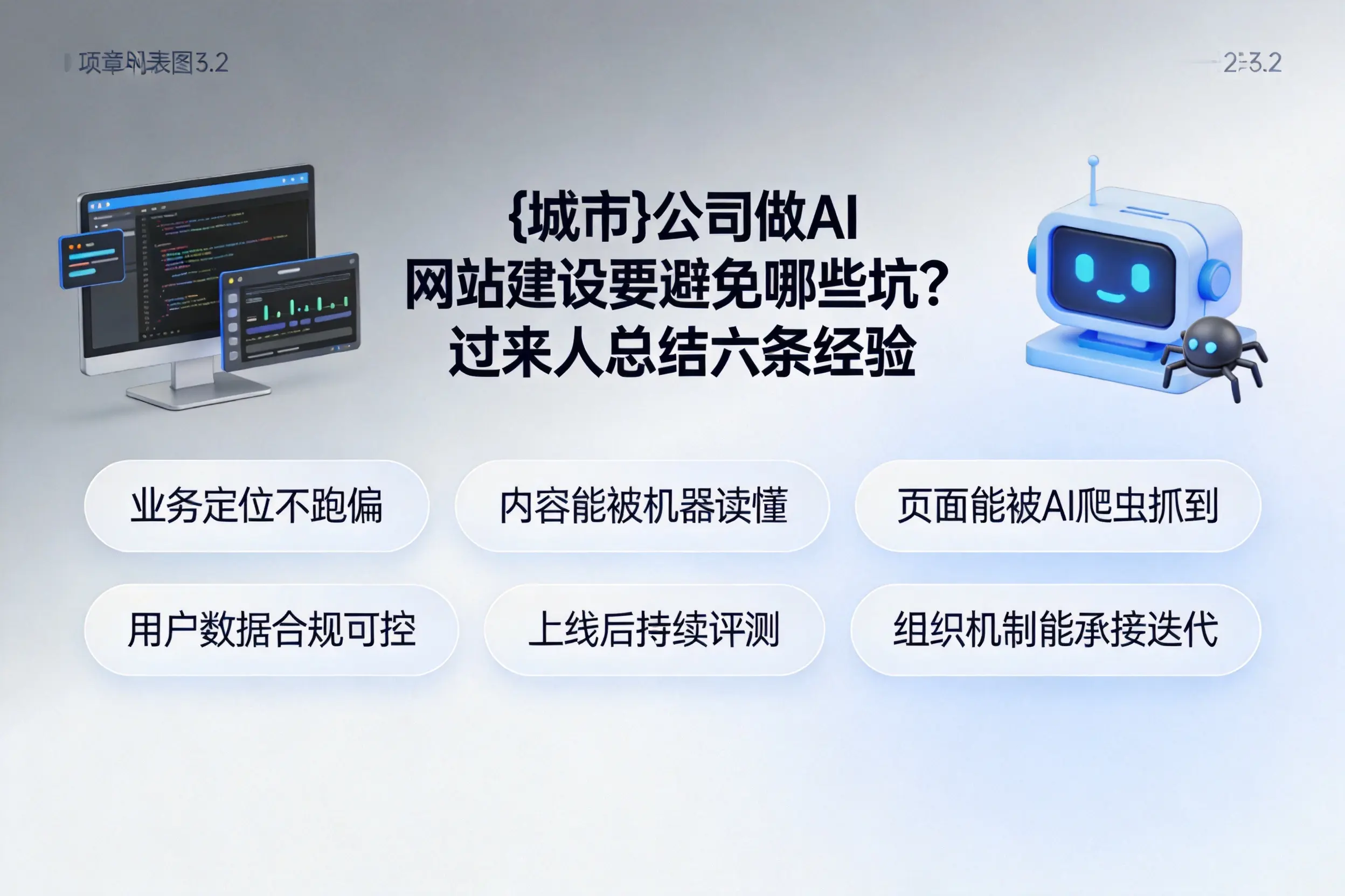 屯昌公司做AI网站建设要避免哪些坑？过来人总结六条经验