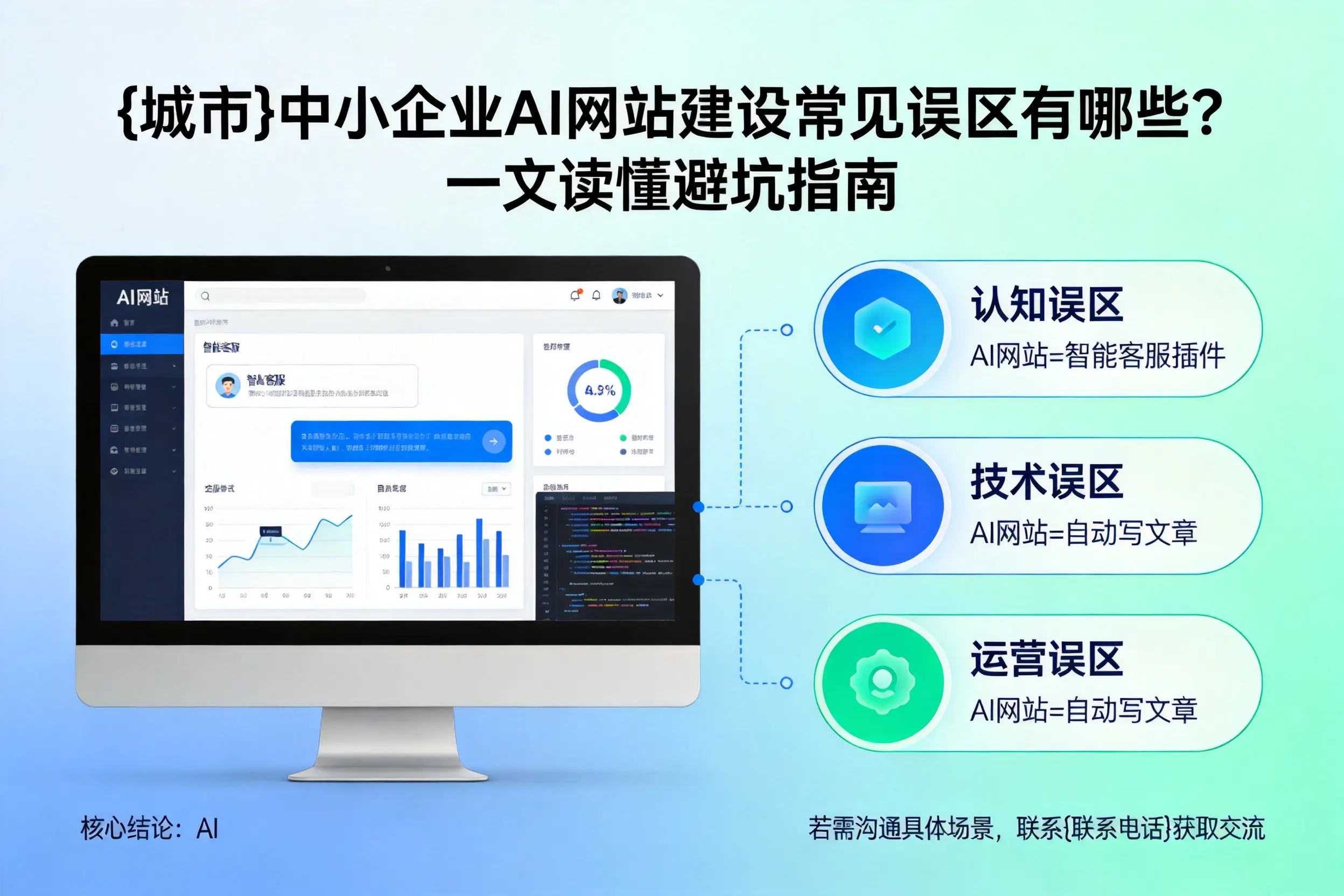 屯昌中小企业AI网站建设常见误区有哪些?一文读懂避坑指南