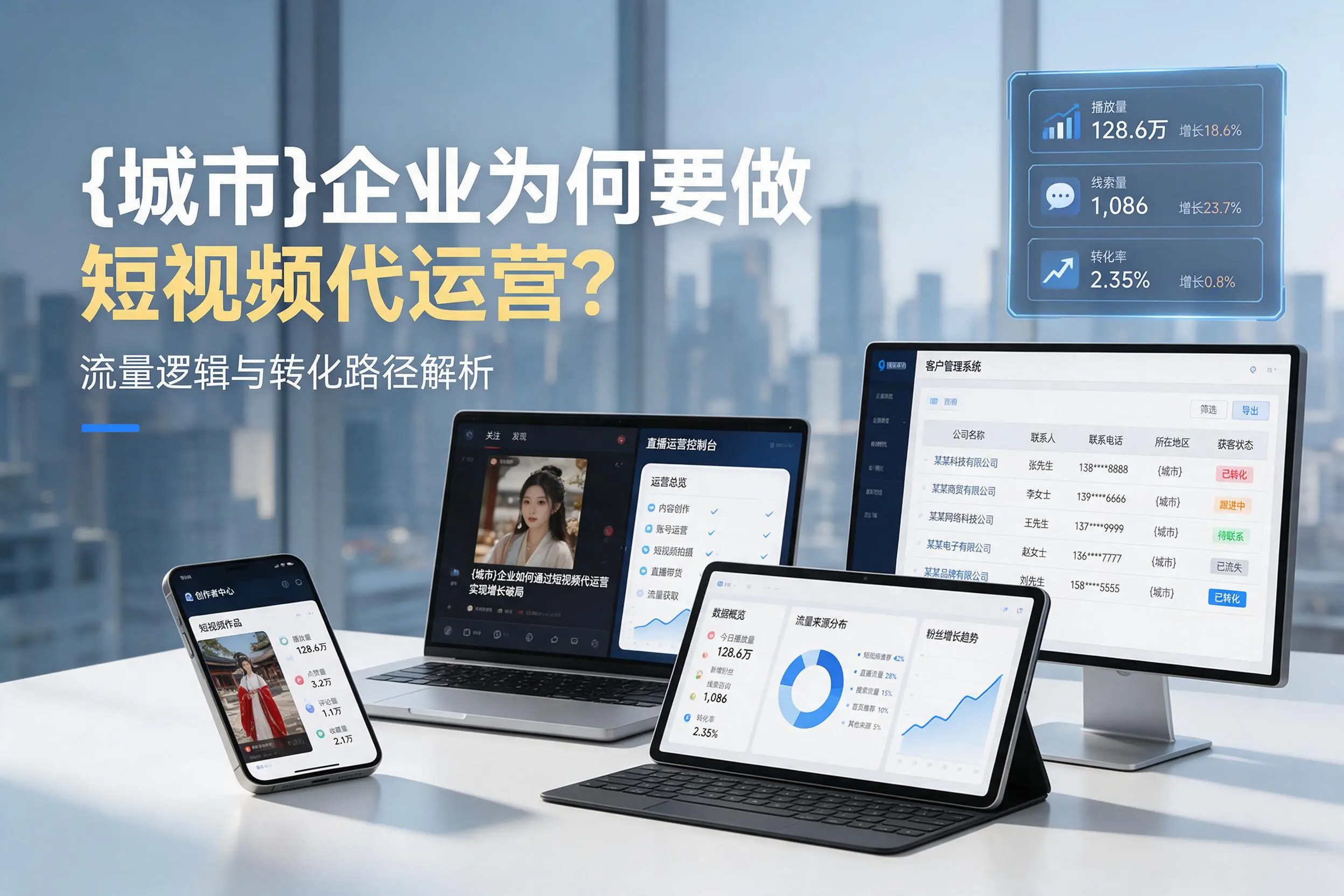 屯昌企业为何要做短视频代运营？流量逻辑与转化路径解析