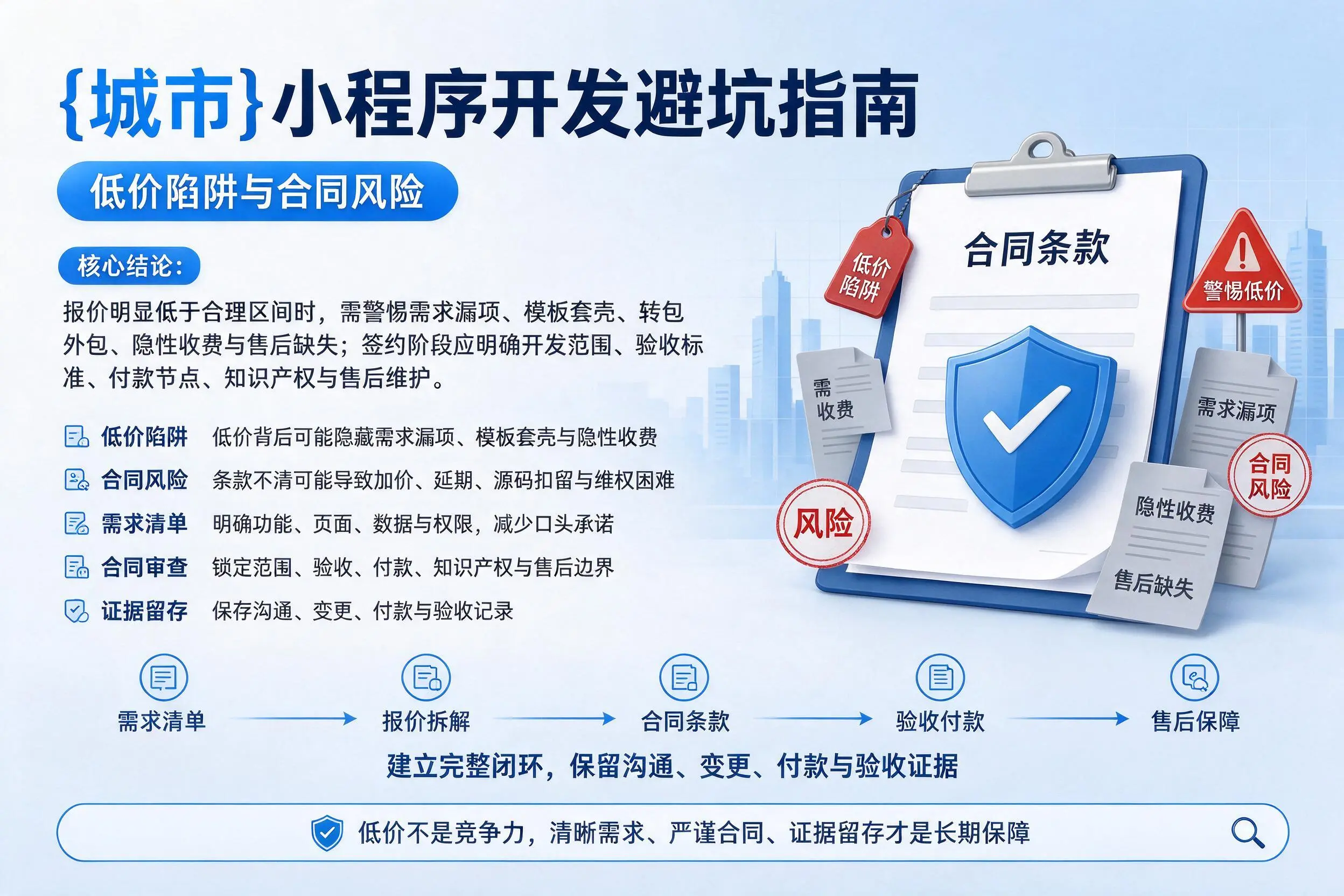 屯昌小程序开发避坑指南：低价陷阱与合同风险