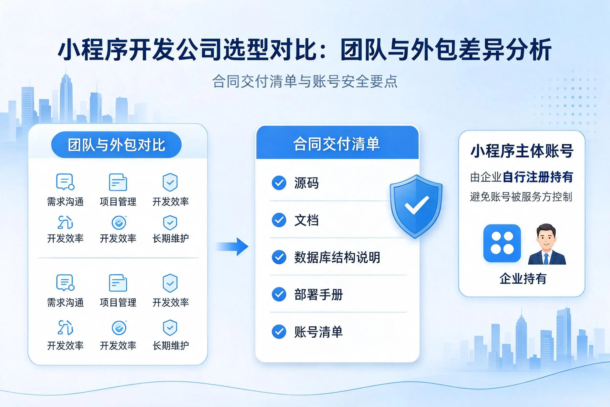 屯昌小程序开发公司选型对比：团队与外包差异分析
