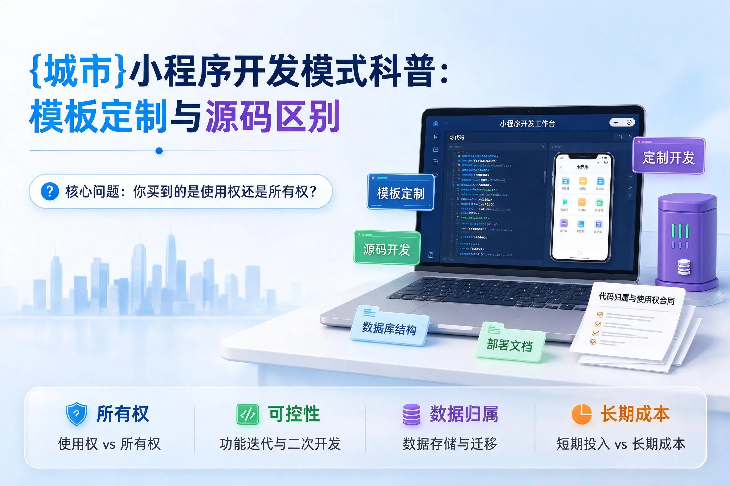 屯昌小程序开发模式科普：模板定制与源码区别