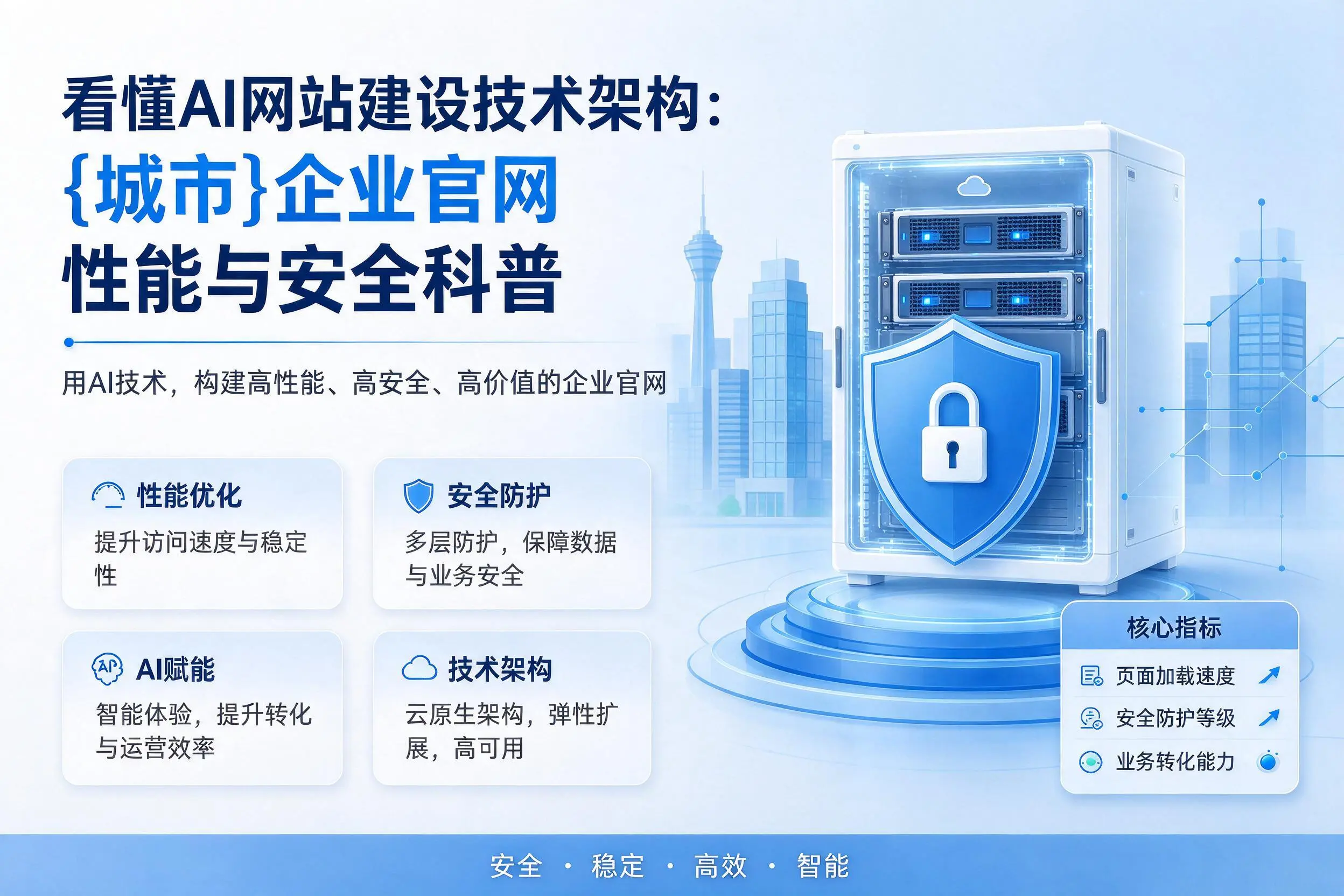 看懂AI网站建设技术架构：屯昌企业官网性能与安全科普