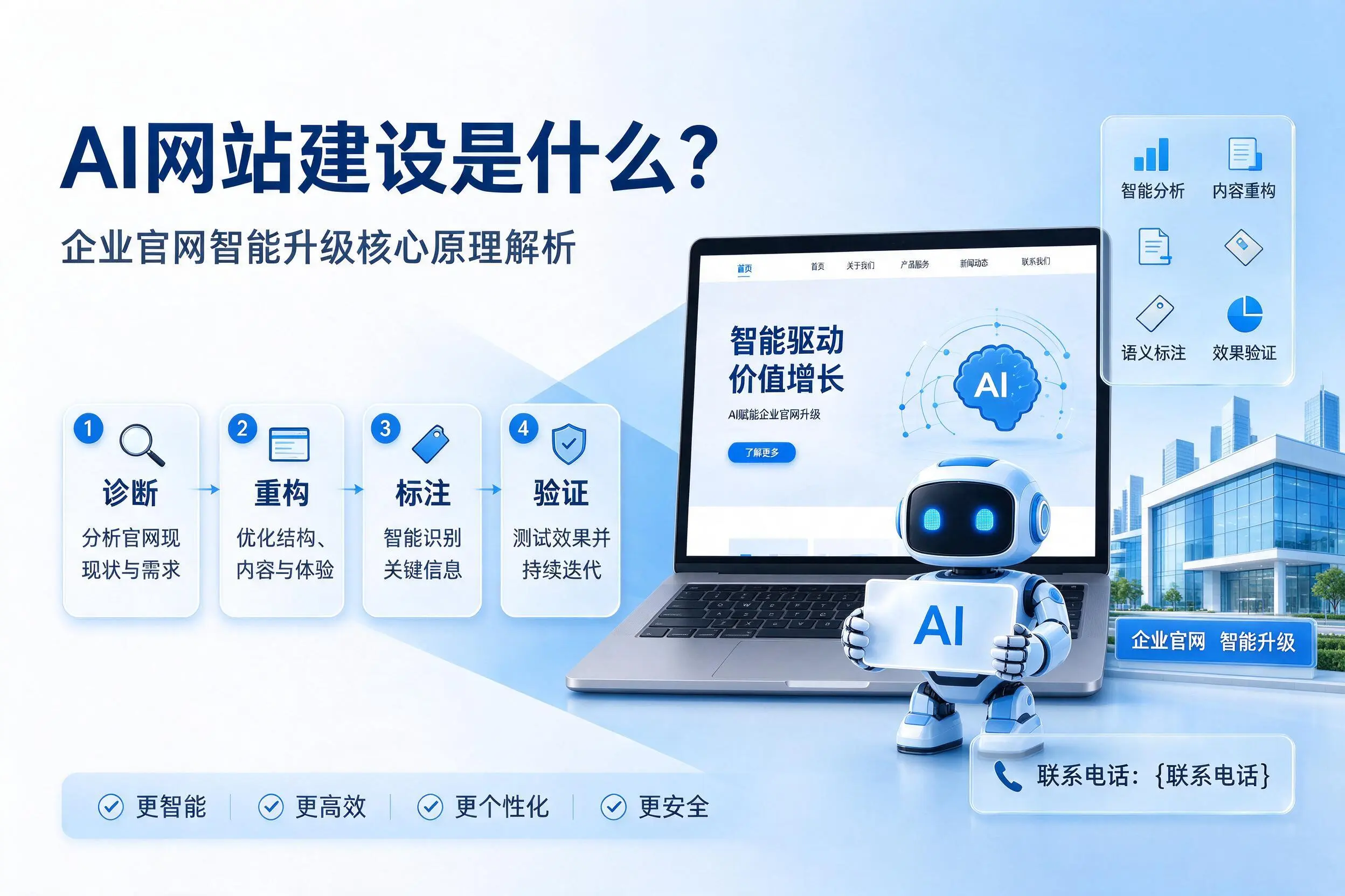 AI网站建设是什么?屯昌企业官网智能升级核心原理解析