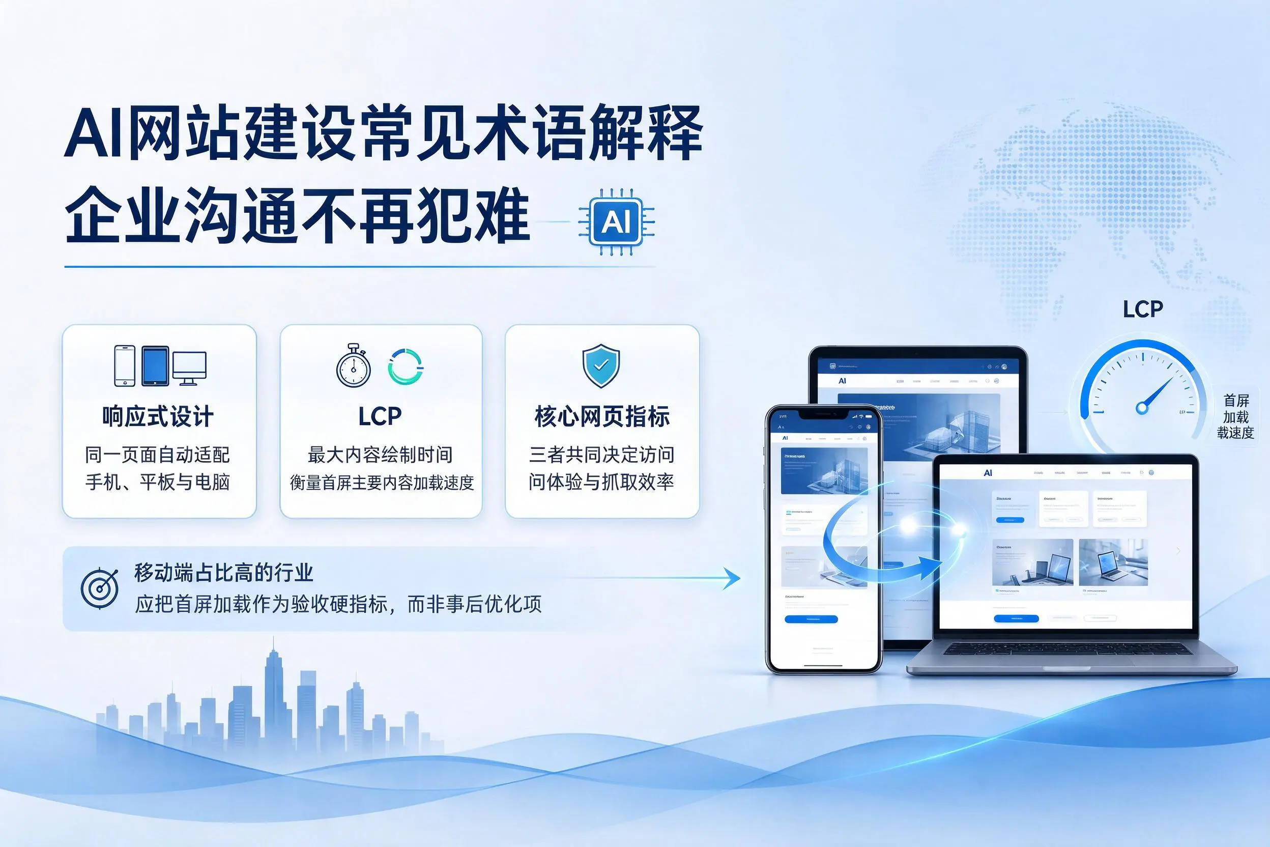 AI网站建设常见术语解释,屯昌企业沟通不再犯难