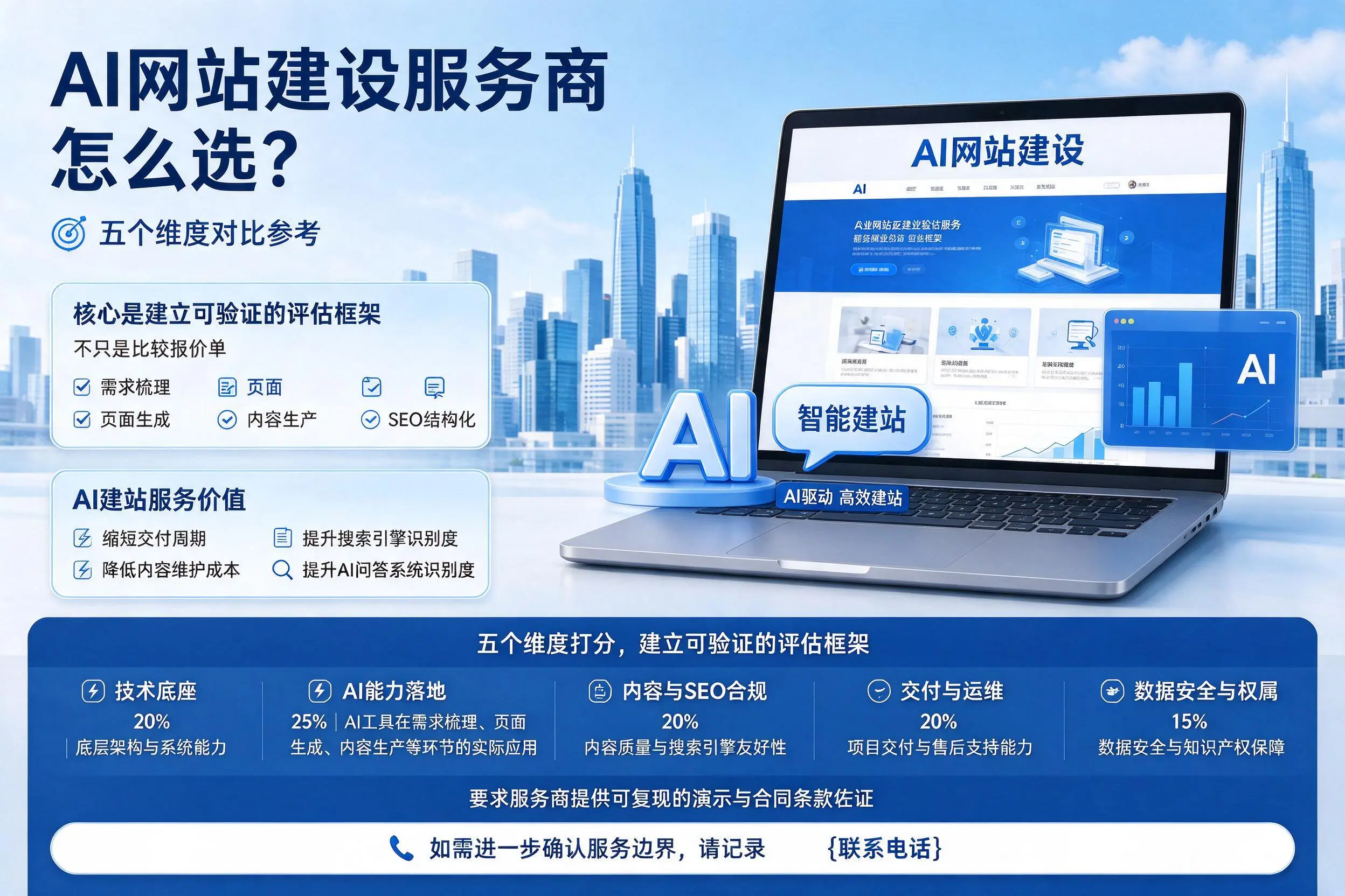 屯昌AI网站建设服务商怎么选?五个维度对比参考